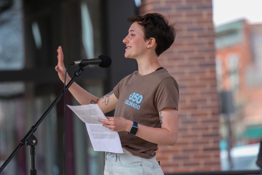 Riley Ruff, is the first speaker, to share her speech at the climate strike.