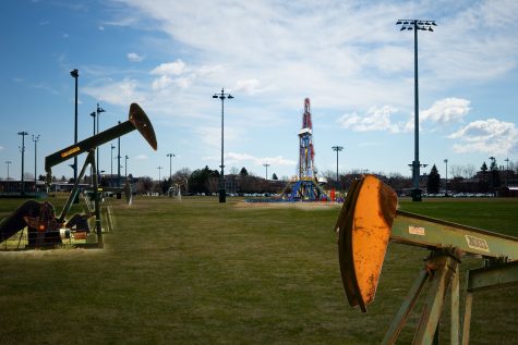 After drilling for oil and fracking began on CSUs Intramural Fields, the university feels that the oval may be an even better place to drill.