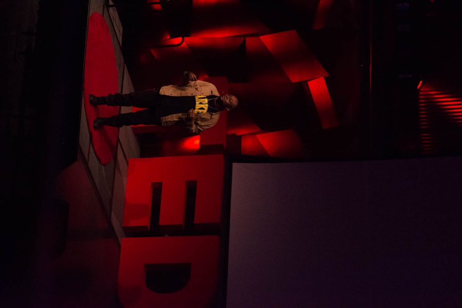 Kent Washington III former CSU student steps up as a powerful speaker at the TedxCSU event in the Lory Student Center Mar. 5, 2022.