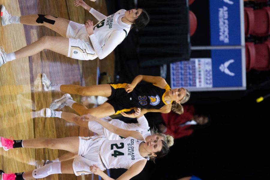 Colorado State University play against San Jose Spartans during the first game of the Mountain West Tournament Mar. 6, 2022