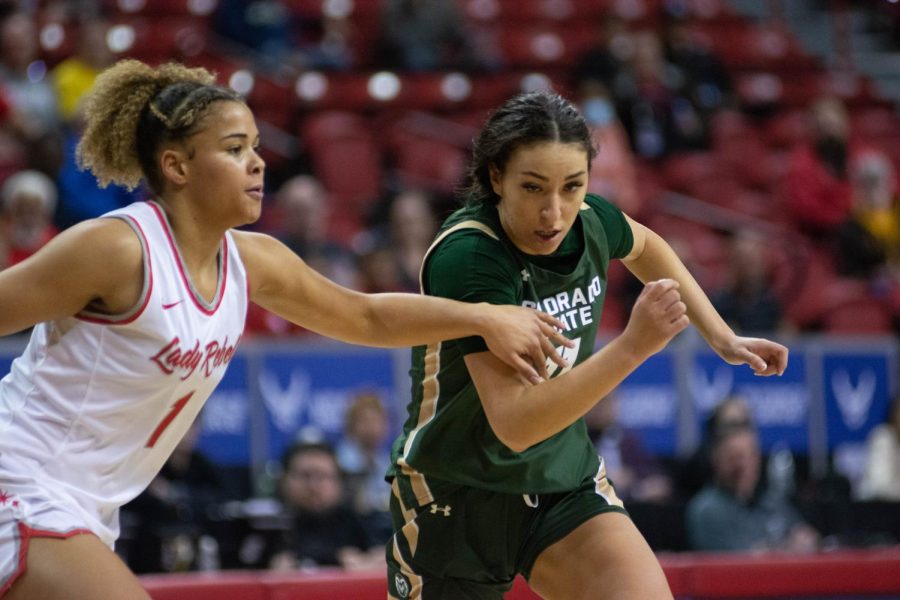 Petra farkas (11) Colorado State University Ram on offense against the UNLV rebels in the mountain west championship game in Las Vegas NV Mar. 9, 2022.
