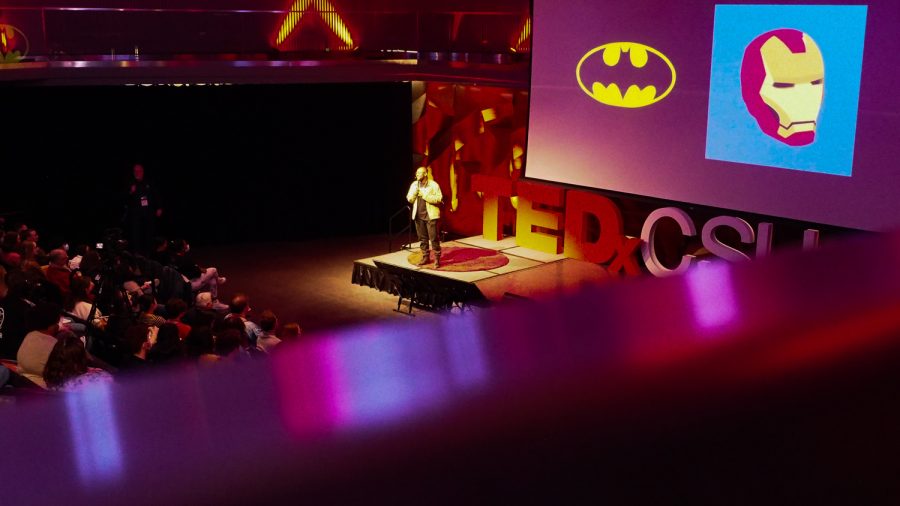 Kent Washington III speaks about being a 'culture cultivator' at TEDxCSU in the Lory Student Center Theatre March 5, 2022.