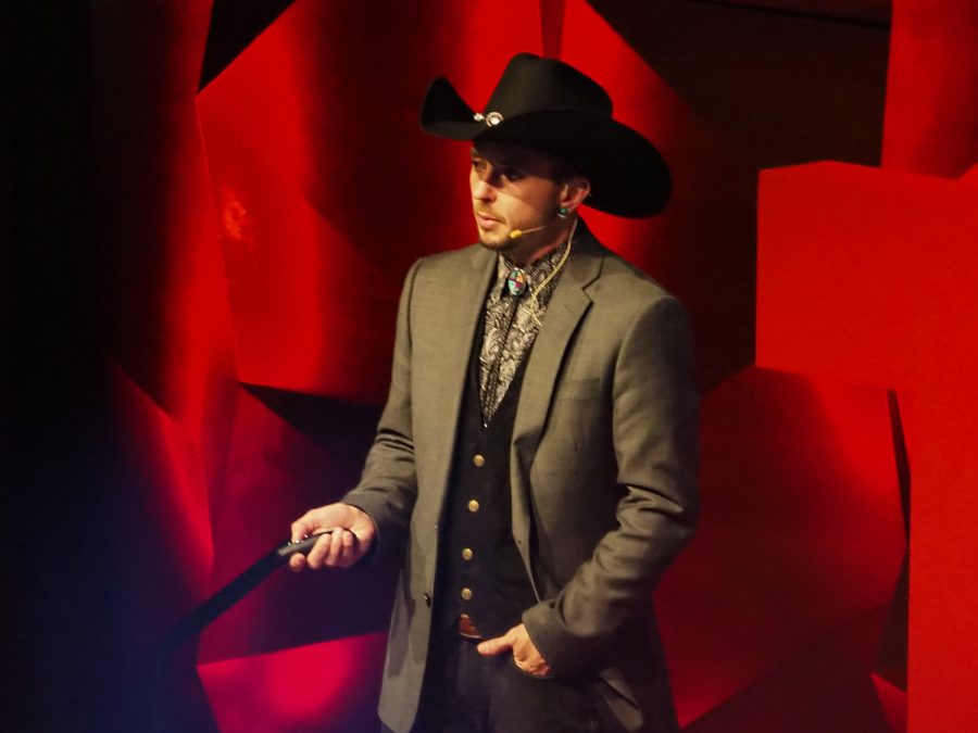 Colorado State alumni Cei Lambert speaks about Identiy affirmation and passion work at TEDxCSU March 5, 2022.
