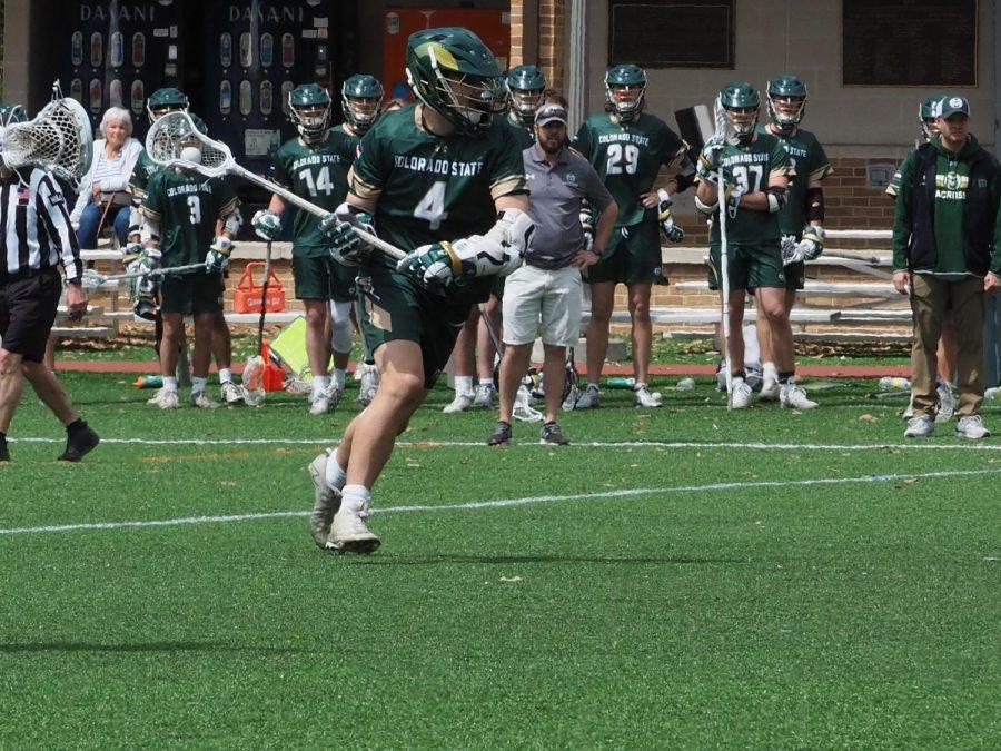 Colorado State Attack Riley Flores (4) looks to pass the ball March 13, 2022.