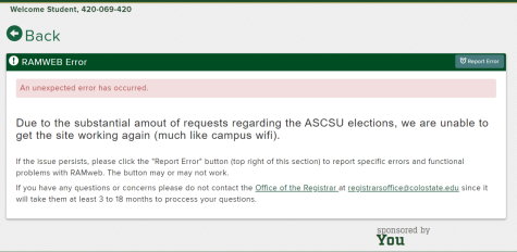 Screenshot of CSU's Ramweb