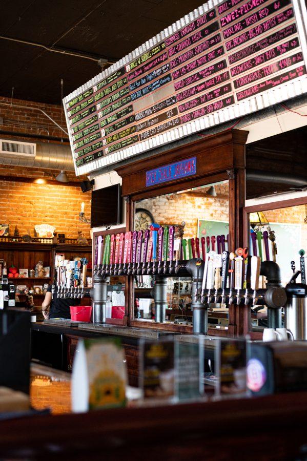 The menu of available ciders and beers at Scrumpy's in Old Town, Fort Collins