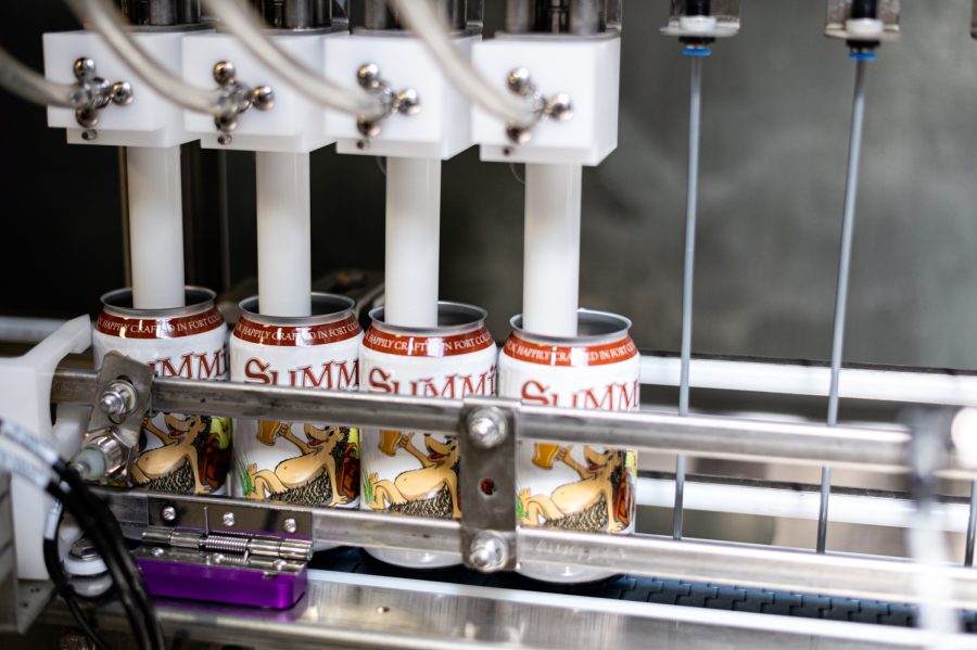 The new canning machine at Scrumpy's in Old Town, Fort Collins
