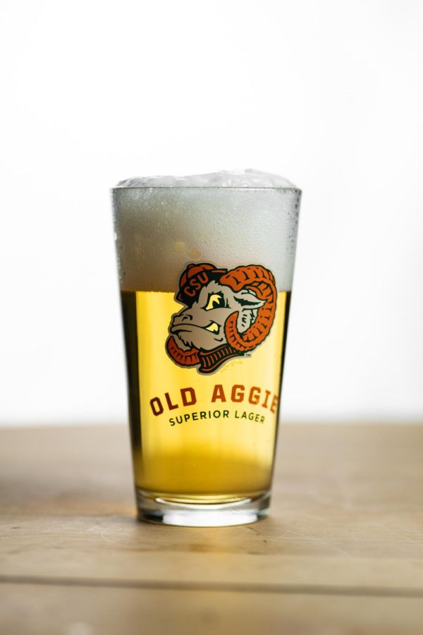 A pint of New Belgium Brewings Old Aggie lager