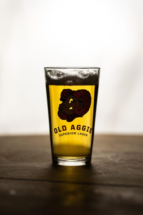 A pint of New Belgium Brewings Old Aggie lager