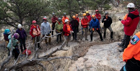 Prospective members of Larimer County Search and Rescue are breifed for field training as part of their Basic Search and Rescue Training course April 23.
