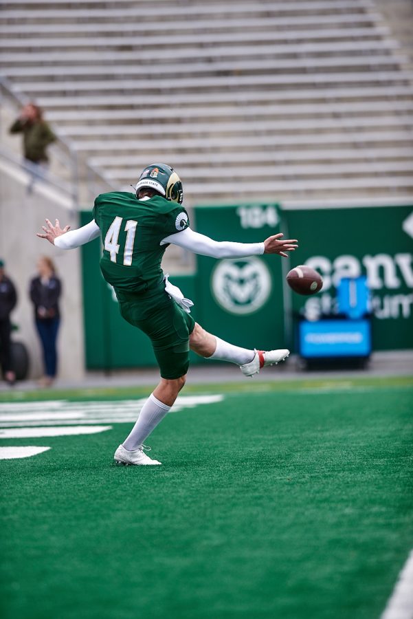 Colorado State Rams play their spring game during green and gold weekend.