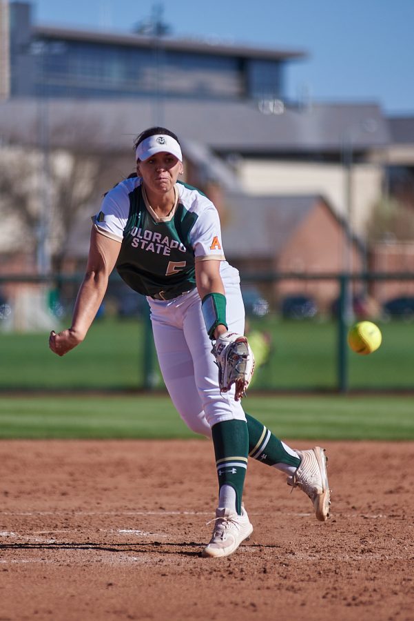 Sophomore, Sydnew Hornbuckle, pitches. Her searon ERA is 3.08. Colorado state rams play against UNR on Friday, April 29. Colorado state won their first game of the 3 part series 16-4
