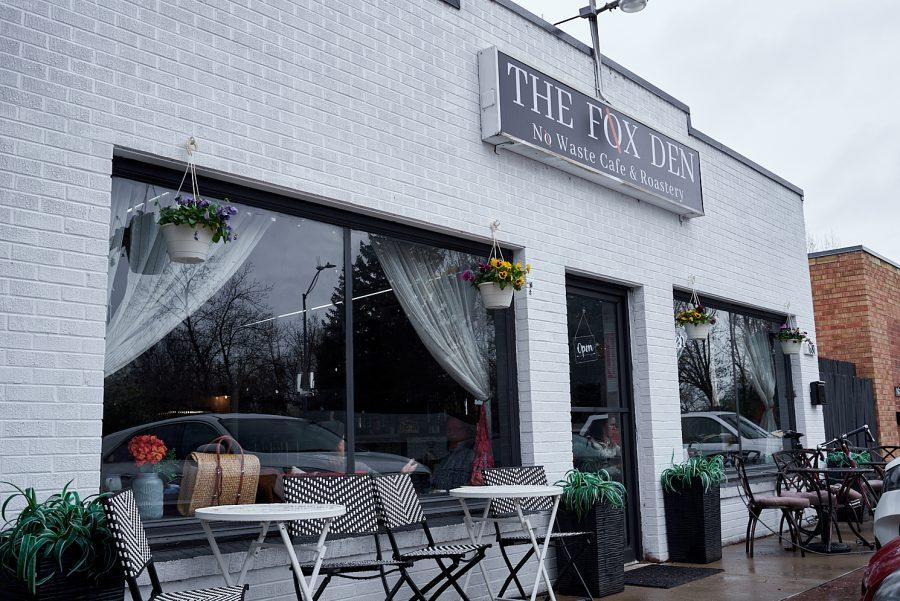 The Fox Den, a new zero waste coffee shop, opens on Laporte in Fort Collins. May 4, 2022. Focusing on zero waste, The Fox Den serves their customers using reusable mugs, and has no trashcans in the seating area.