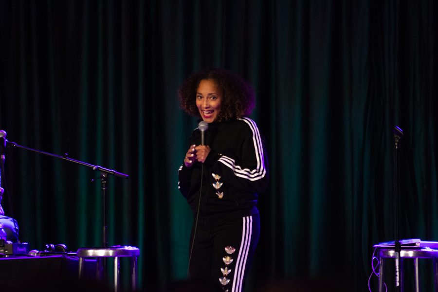 Stand-up comedian Amanda Seales performs at the Lory Student Center