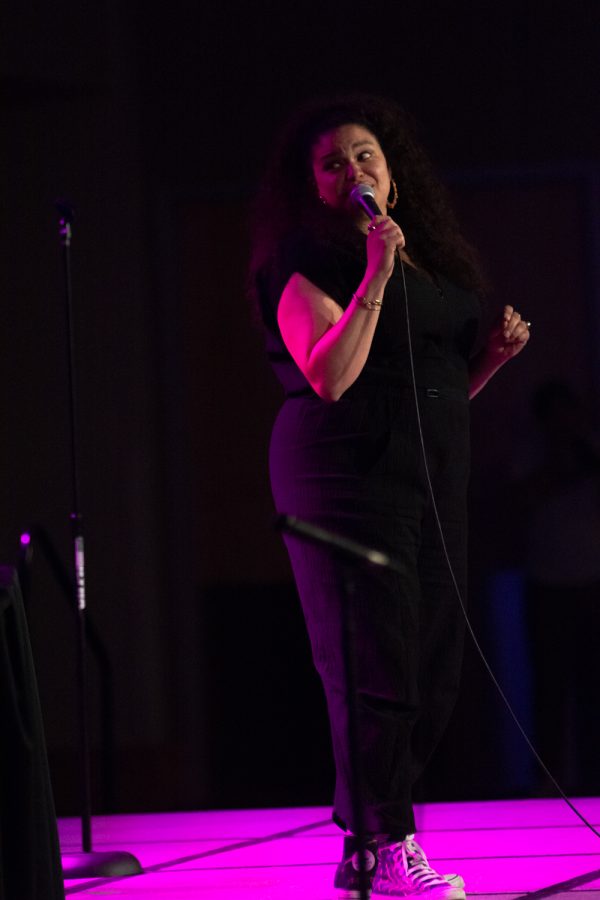 Stand up comedian Michelle Buteau performs at the Lory Student Center Apr. 30, 2022.