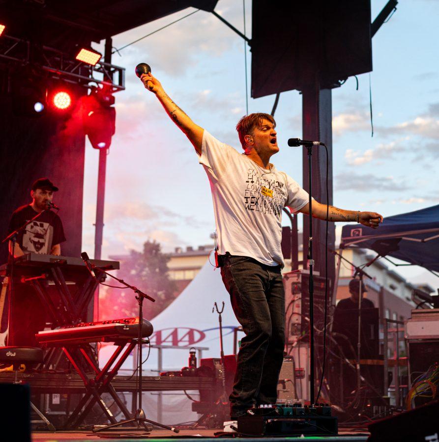 Cold War Kids singer Nathan Willet performs as the headliner for day one of Taste of Fort Collins Music Festival