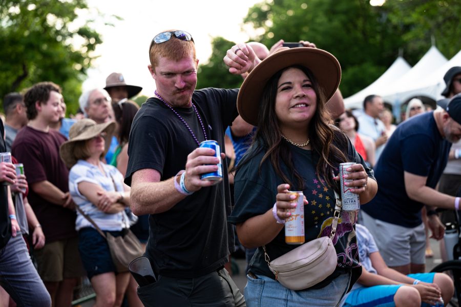 Taste of Fort Collins music festival goers enjoy the day one headliner Cold War Kids June 11.