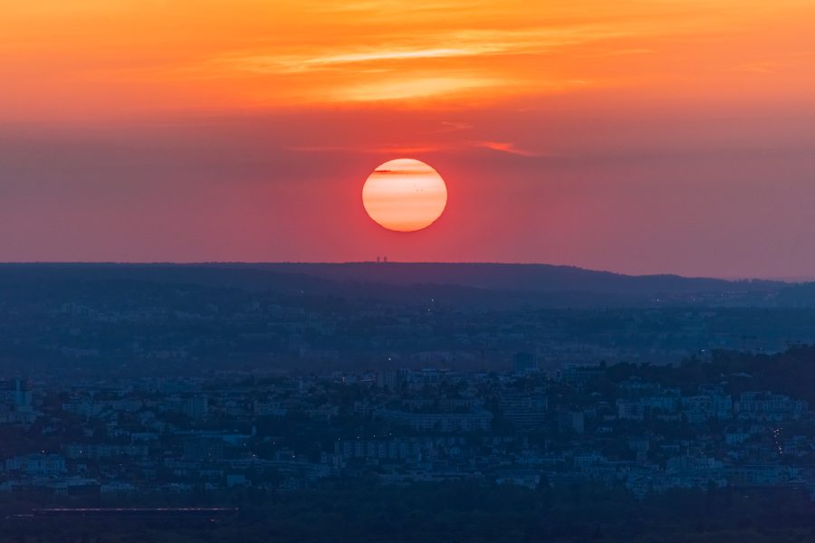 Sunset over Paris