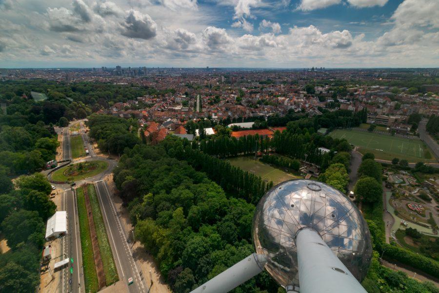 Aerial view of Brussels, Belgium