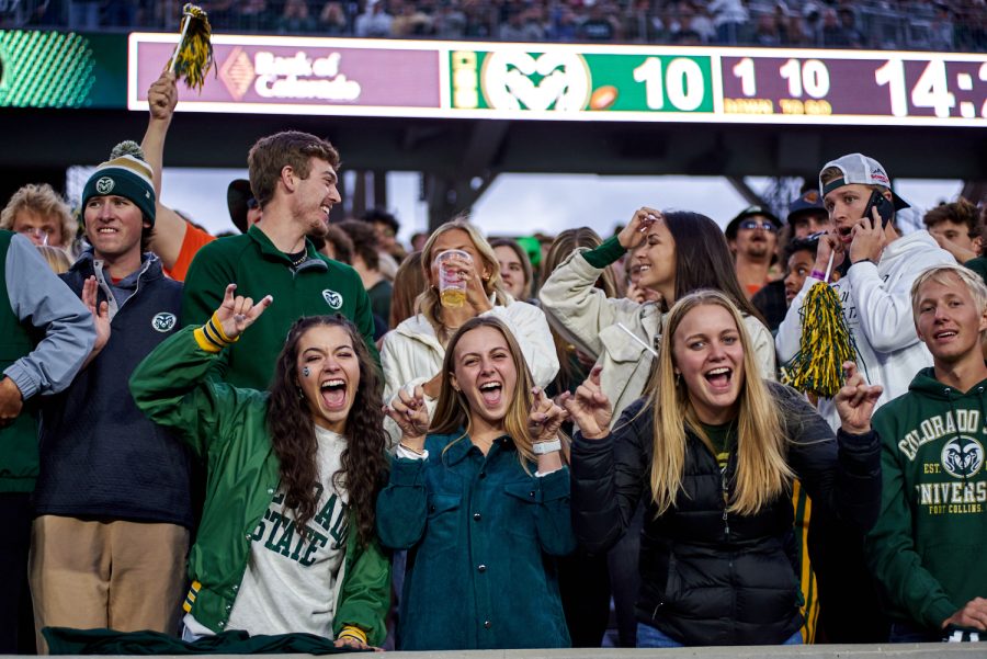 Colorado State University fans cheer