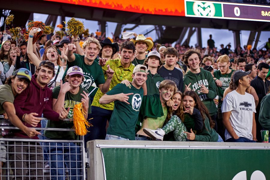 Fans cheer for Colorado State Rams at the homecoming game against Utah State, Oct. 15. Fans were hopeful for a second win in conference play in as many games, however they were let down by the 17-13 loss.