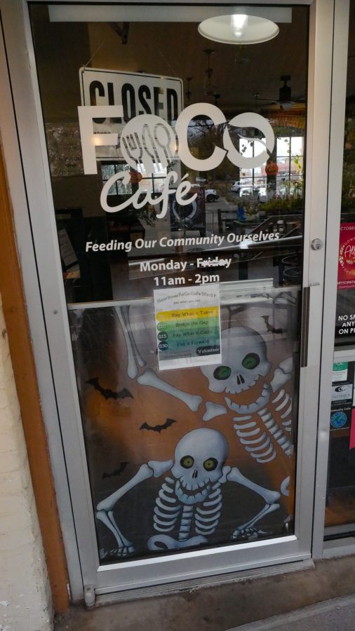 The front door of the FoCo Cafe Oct 23.