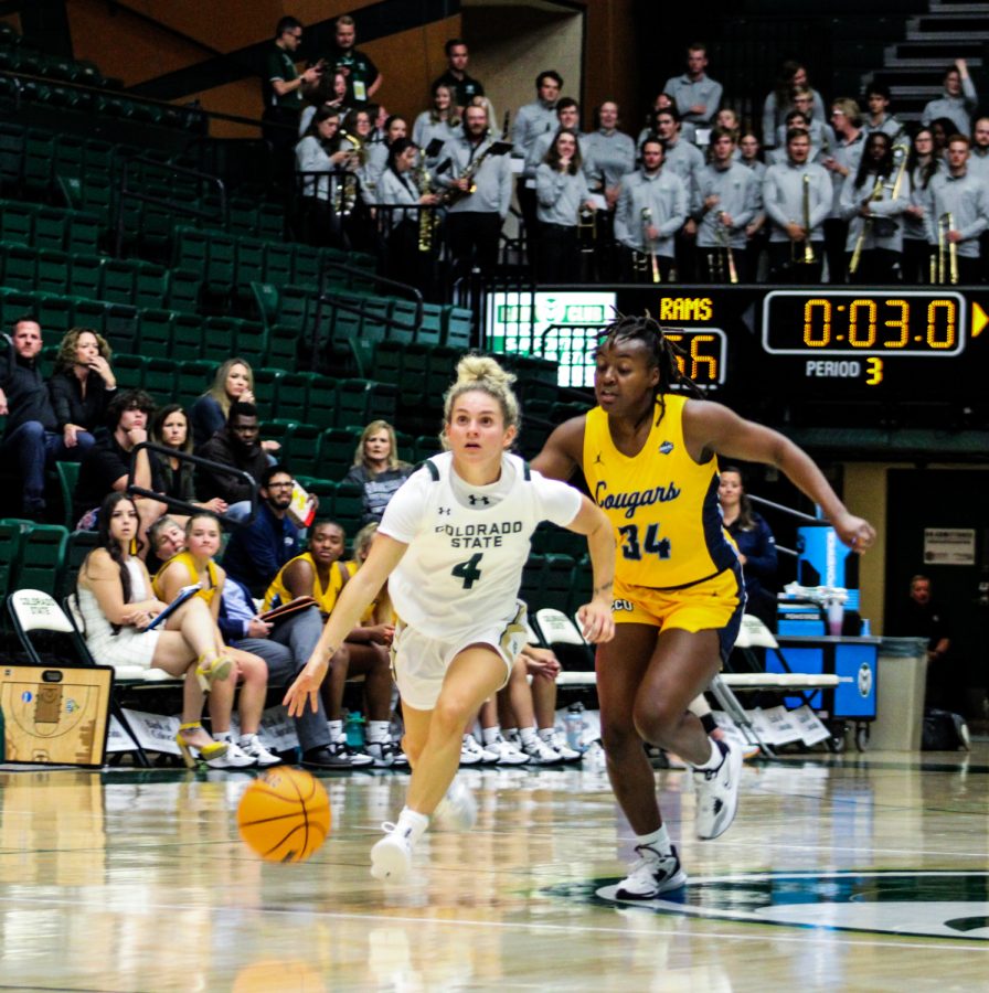 McKenna Hofschild gets past her defender late in the third for two