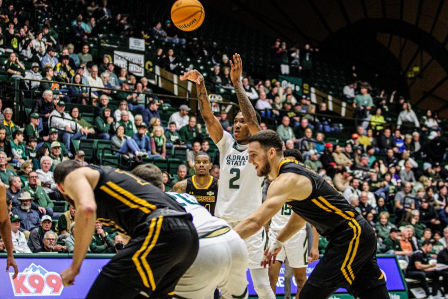 Colorado State guard Tavi Jackson shoots a free throw vs Southeastern Louisiana Nov 11.