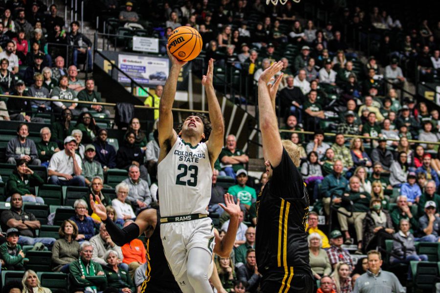 Colorado State guard Isaiah Rivera gets to the basket for the layup vs the Southeastern Louisiana Lions Nov 11.
