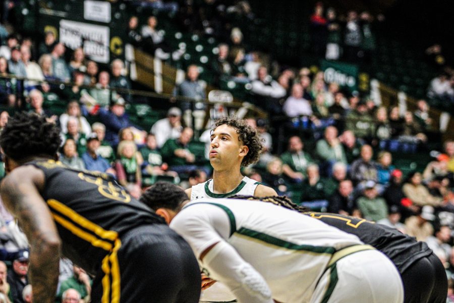 Colorado State guard Isaiah Rivera takes a breath before attempting a free throw vs the Southeastern Louisiana Lions Nov 11.
