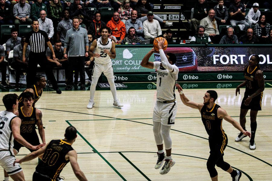 Colorado State guard John Tonje hits the open jumper vs Southeastern Louisiana Nov 11
