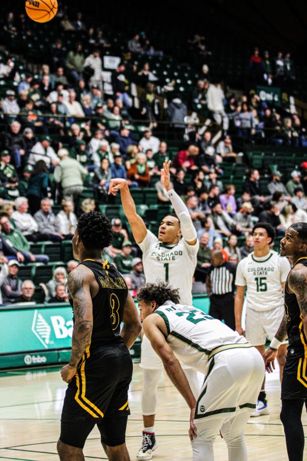 Colorado State guard John Tonje hits a free throw vs the Southeastern Louisiana Lions. Colorado State University won 80-69 and went 20-27 (74%) from the free throw line. 