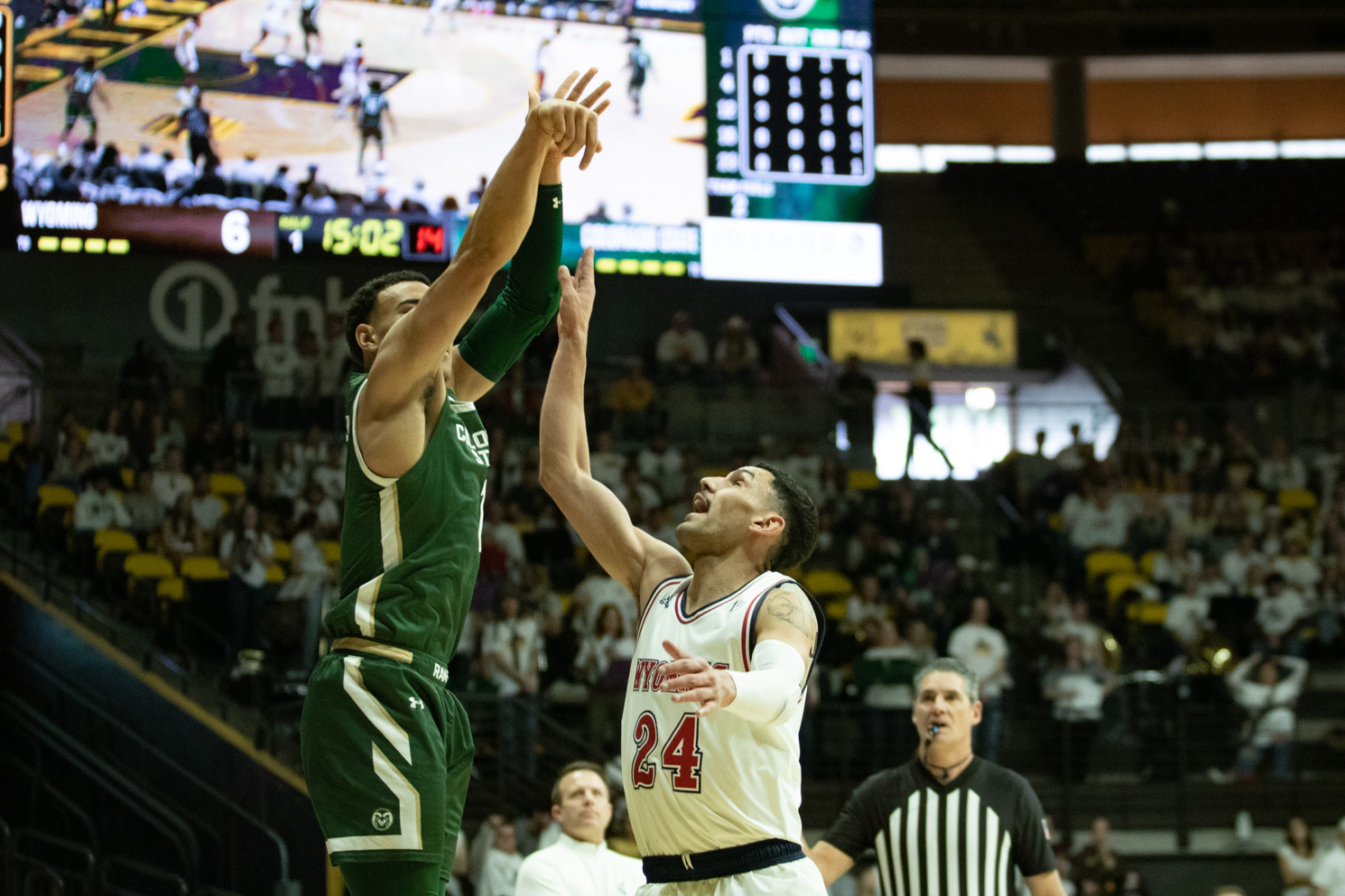 Colorado State Rams Patrick Cartier Green College Basketball