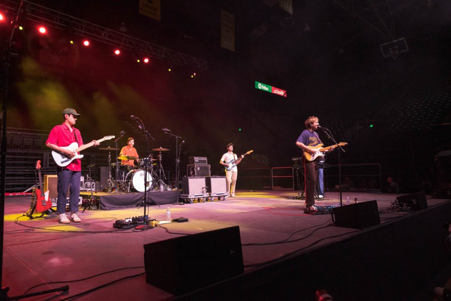 Dayglow performs “Fair Game” during RamFest at Moby Arena April 27. This concert was the first time this song had been performed live since Sept. 9, 2022.