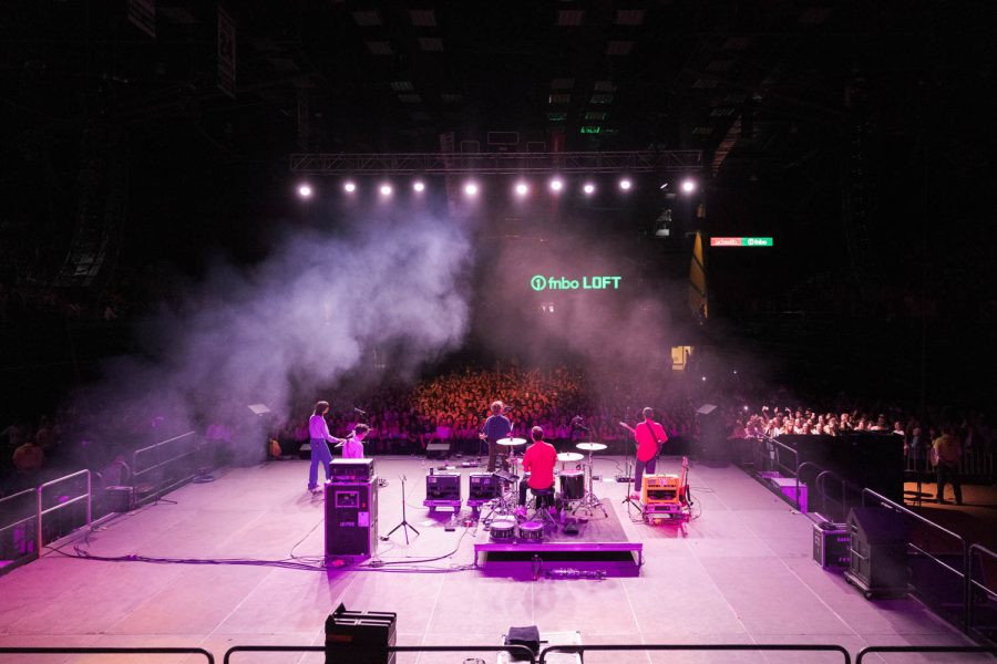 Dayglow performs Fuzzybrain during RamFest at Moby Arena April 27. The concert was attended by approximately 3,700 people, primarily Colorado State University students.