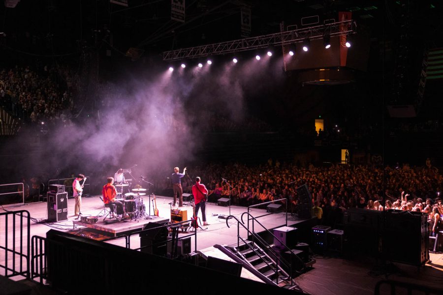 Dayglow performs “Fuzzybrain” during RamFest at Moby Arena April 27. Approximately 3,700 people attended the concert, primarily Colorado State University students.