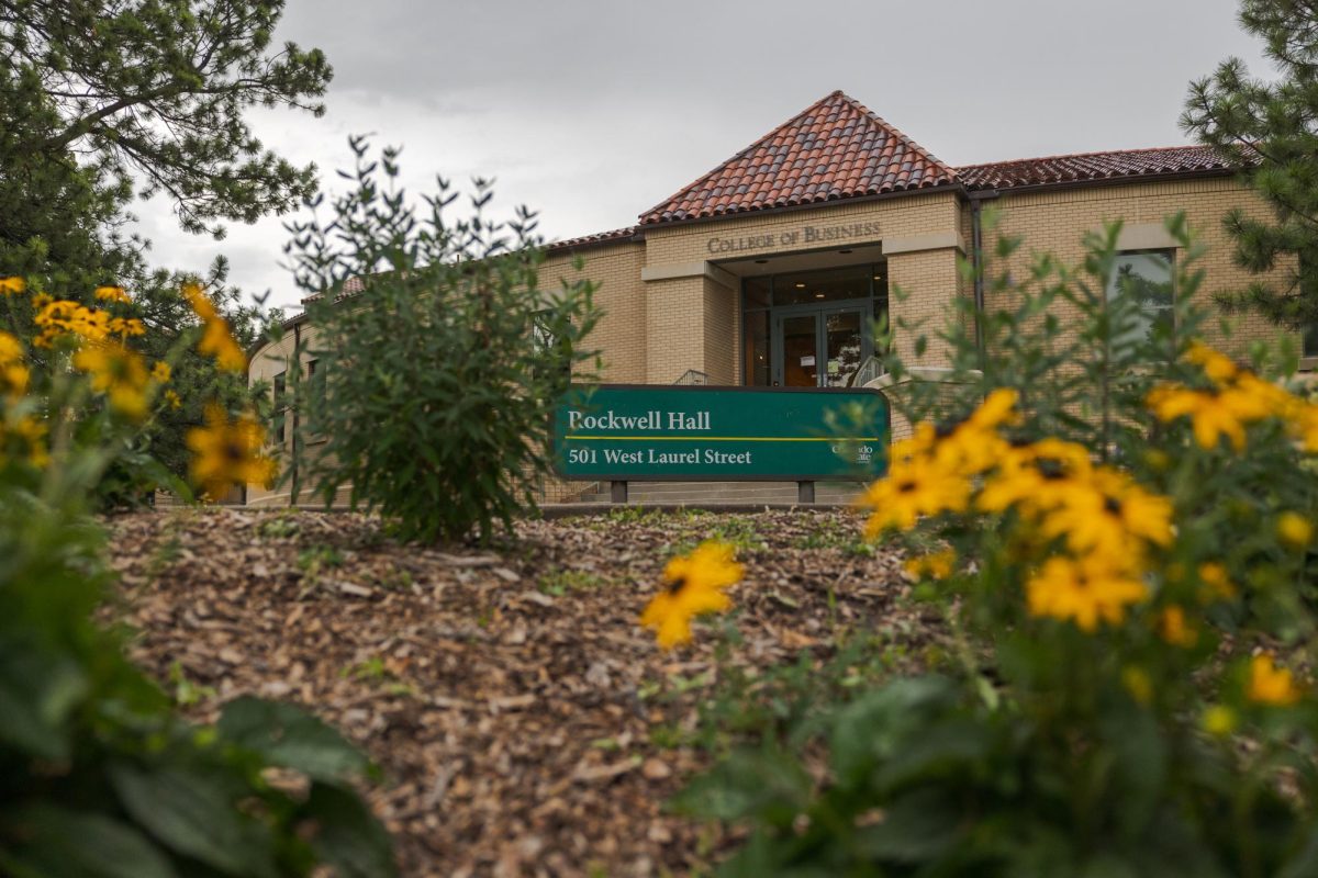 The south entrance to Rockwell Hall at Colorado State University Aug. 1. Rockwell was one of the buildings worst affected by the flooding July 31 and its basement remained closed for cleanup Aug. 2.
