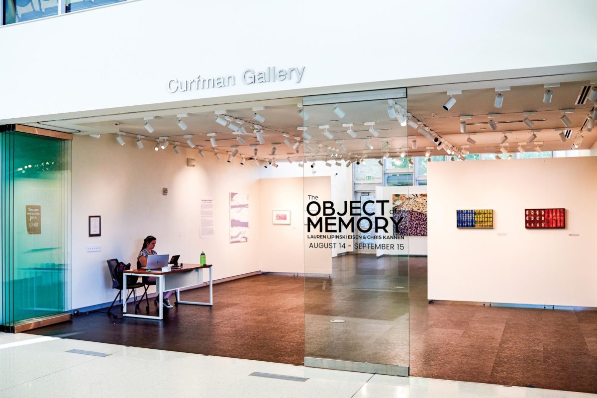 Artists+Chris+Kannen+and+Lauren+Lipinski+Eisen%E2%80%99s+art+on+display+at+the+Curfman+Gallery+in+the+Lory+Student+Center+Aug.+22.+Both+artists+create+work+highlighting+organic+objects+observed+in+their+natural+environments+as+a+response+to+their+own+memories.+