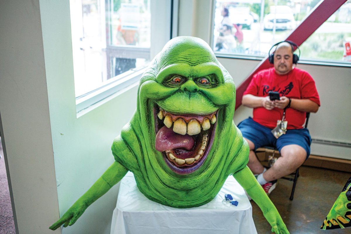 Many replicas were on display at the Fort Collins Comic Con, which took place at the Northside Aztland Community Center Aug. 26. Ghostbusters memorabilia was spread throughout the con for fans to see.