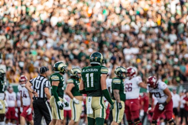 Colorado State University defensive back Henry Blackburn (11) was all over the Washington State University Cougars offense during CSUs loss at Canvas Stadium Sept. 2. CSU lost 50-24.