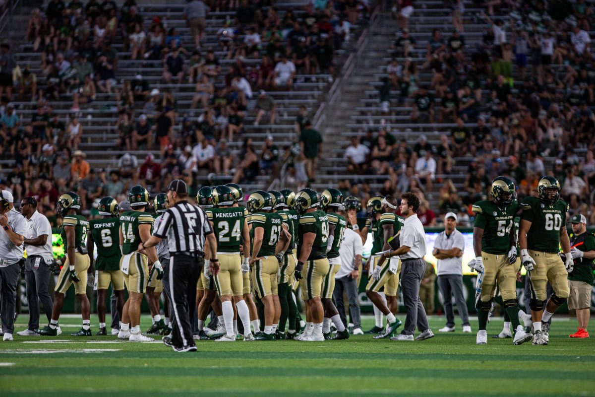 Even during the tough loss the Colorado State University Rams put on a show for the crowd at Canvas Stadium vs the Washington State University Cougars Sep. 2. CSU lost 24-50. Photo by River Kinnaird.