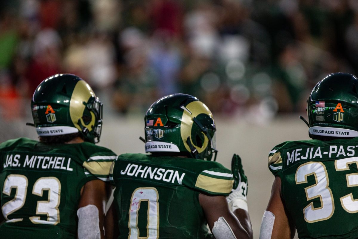 Colorado State University's offense played hard all game in the loss to Washington State University at Canvas Stadium. CSU lost 24-50. Photo by River Kinnaird.