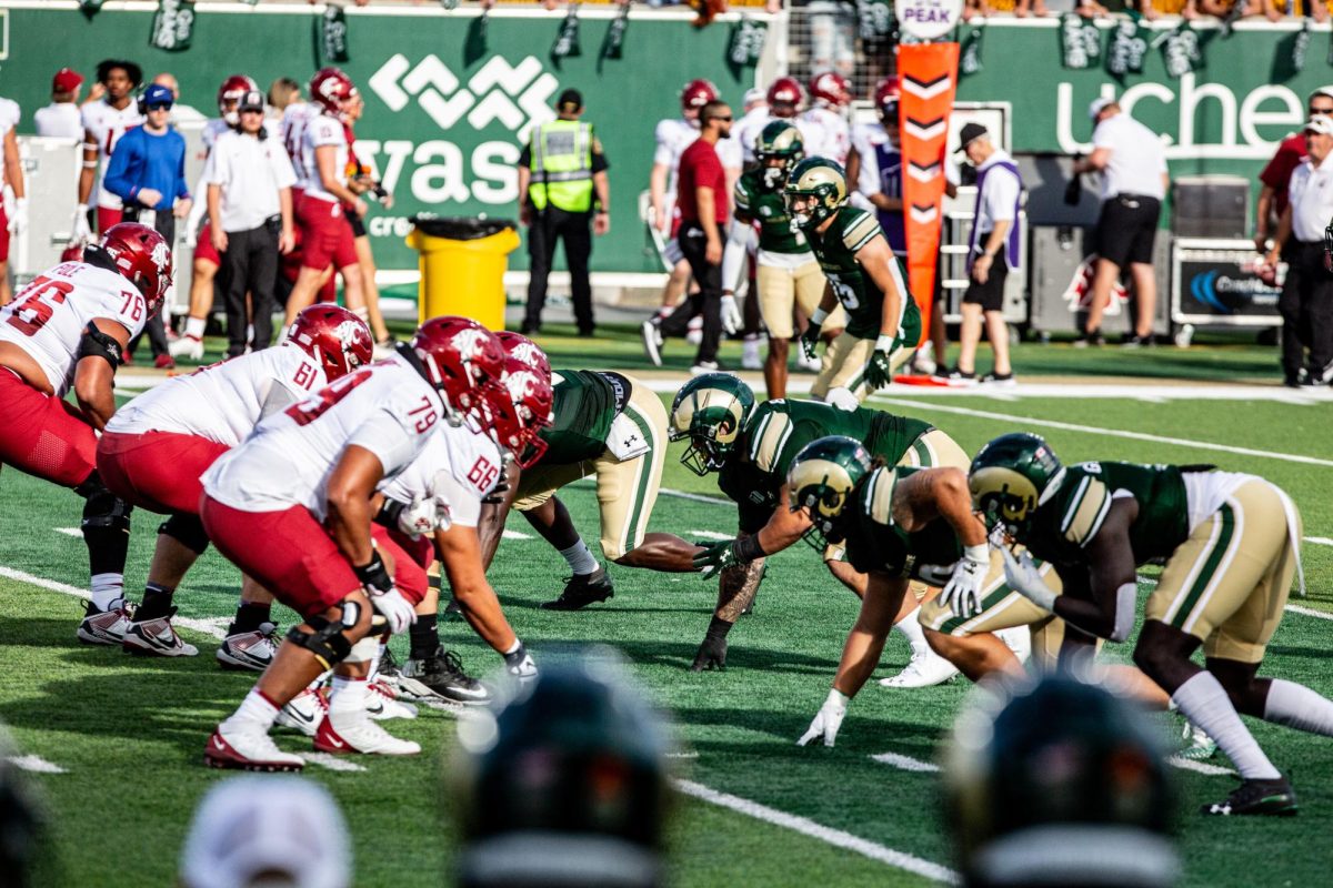 The Colorado State University Rams fell short vs the Washington State University Cougars at Canvas Stadium Sep. 2. CSU lost 24-50. Photo by River Kinnaird.