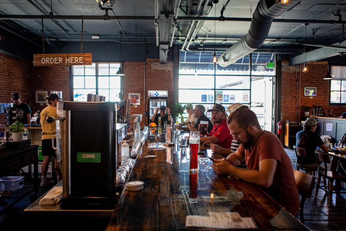Customers celebrate Oktoberfest with good beer and football at Salt Road Brewing Sept. 23. Many members of the Fort Collins community came out to drink beer and have fun with their loved ones.