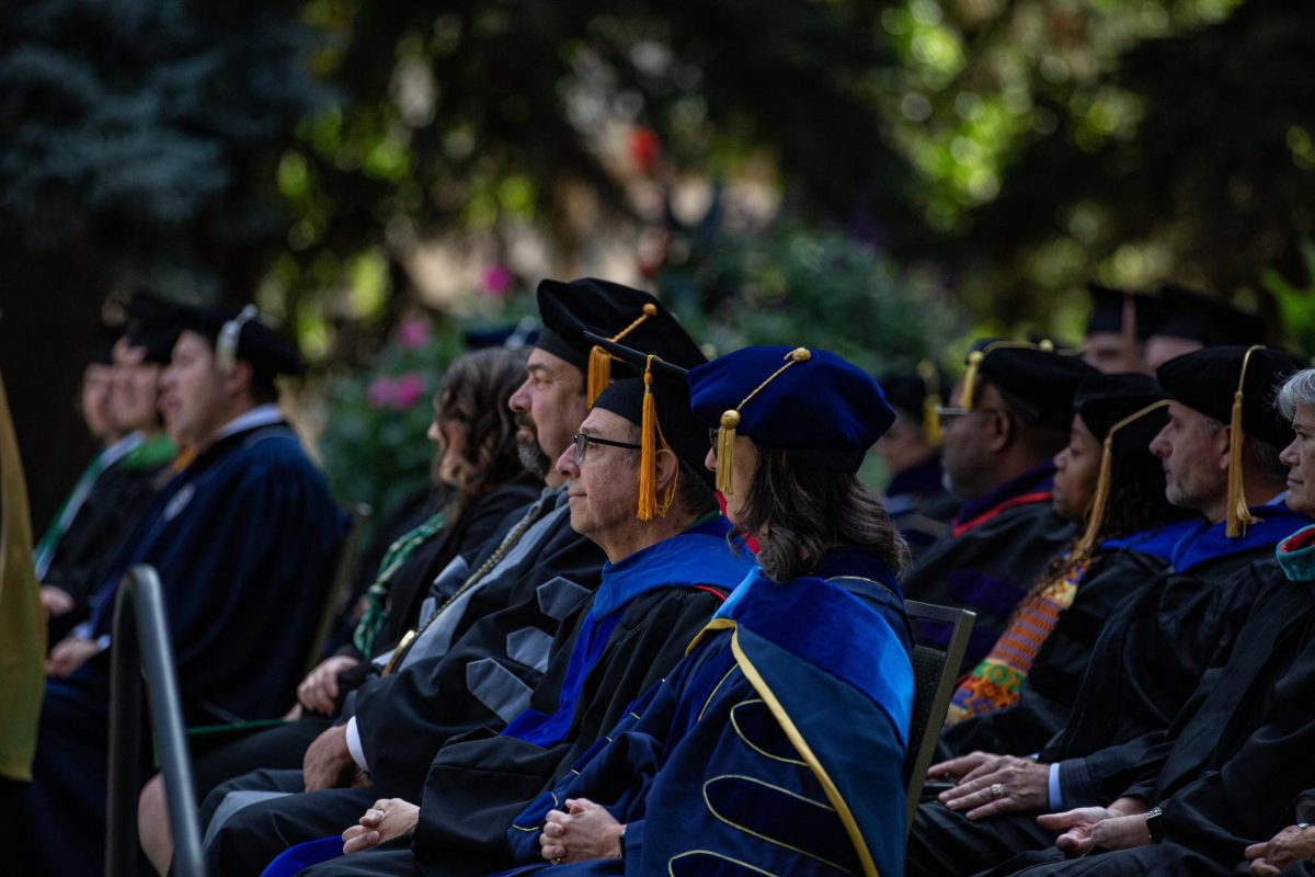 Many colleagues and friends of President Amy Parsons were in attendance during her investiture at the Colorado State University Fall Address Oct. 4. From student to president, Amy Parsons has seen everything that CSU has to offer.