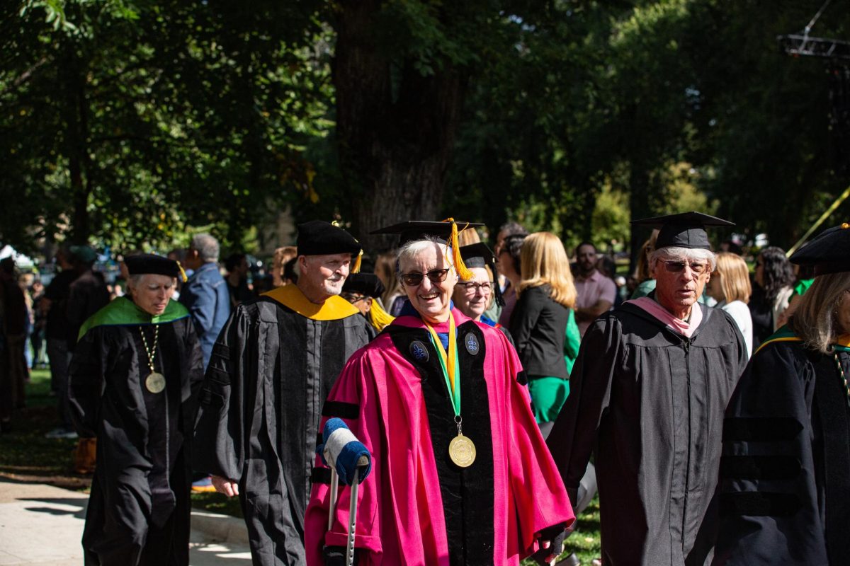 Many colleagues, friends, and family were in attendance at President Amy Parsons investiture Oct. 4. The investiture happened during Colorado State University's fall address.
