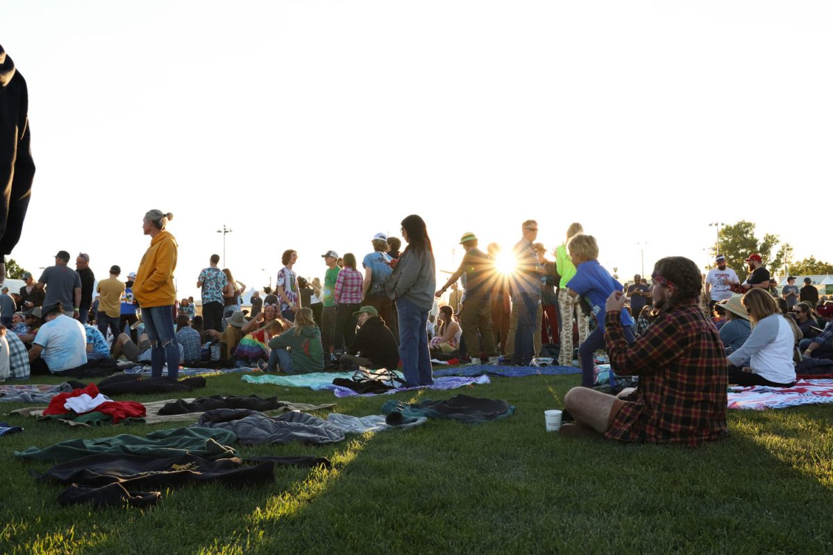 Crowd attending Goose Oct. 7. The concert on the LSC lawn had students, alumni, and fans in attendance. 