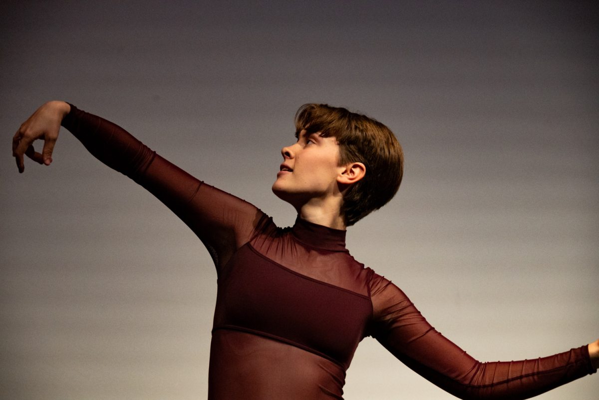 Dance major Vi Myers performs a dance they choreographed at Colorado State University's TedxCSU event.