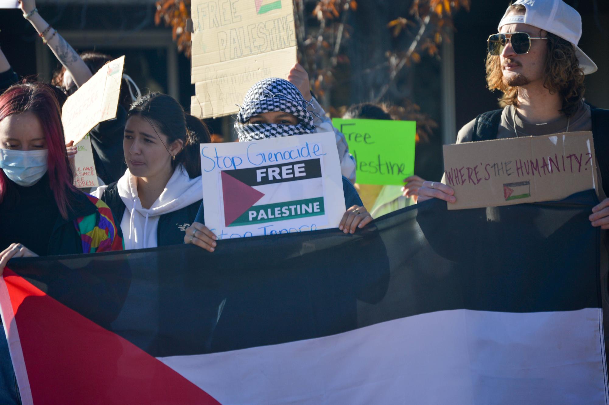 CSU+student+protest+calls+for+ceasefire+in+Gaza