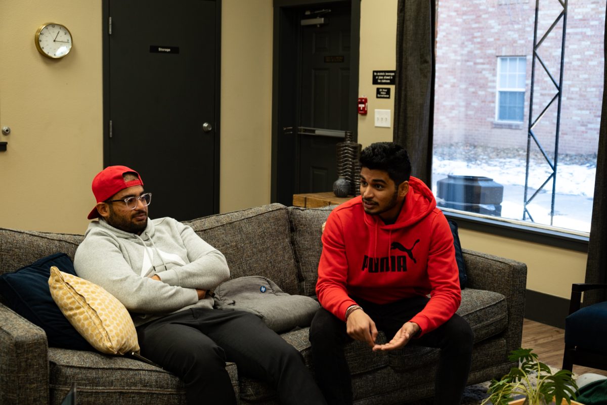 Sarthak Bharadwaj and Mukesh Sesekr discuss the things they like about being in Colorado at Eleven 13 Apartments in Fort Collins.